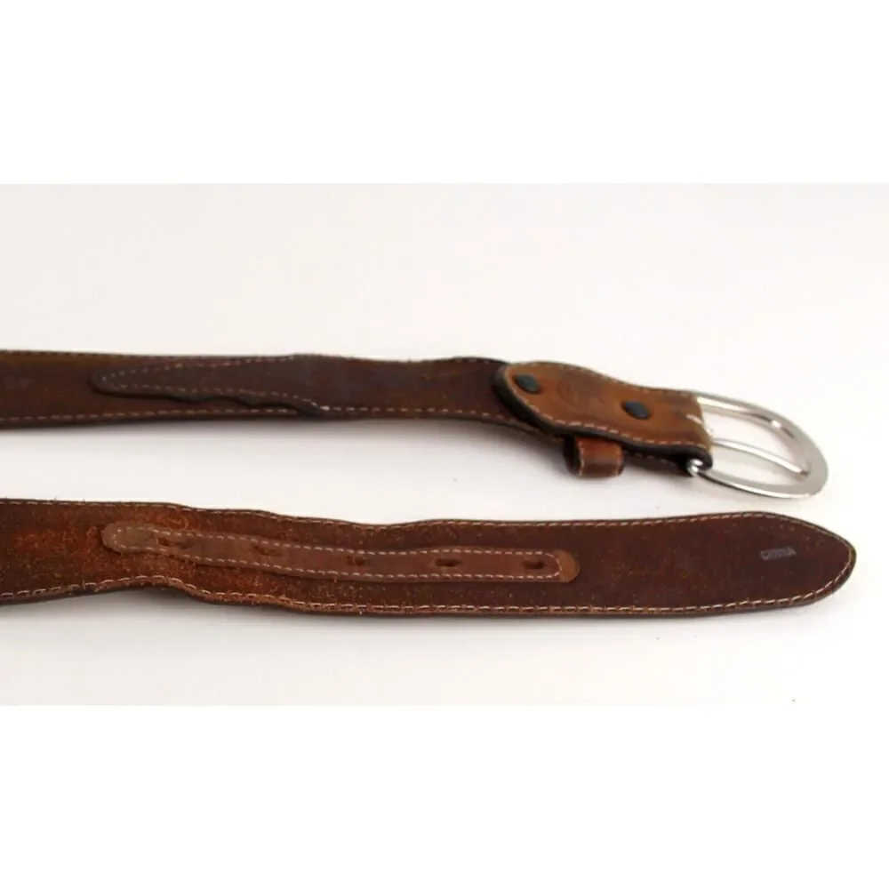 Silver Creek BROWN GENUINE LEATHER 1 3/8